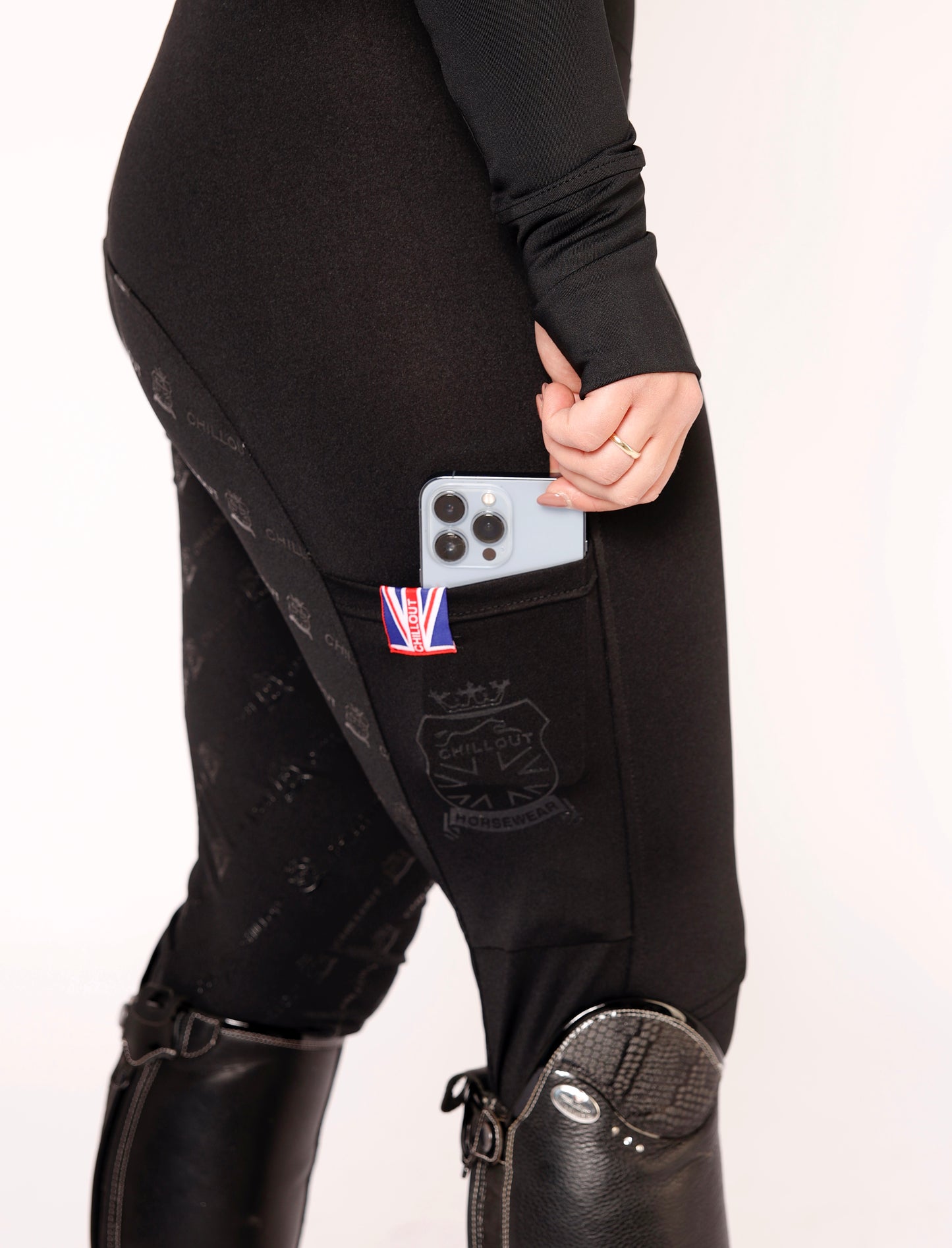 Full seat riding leggings Black