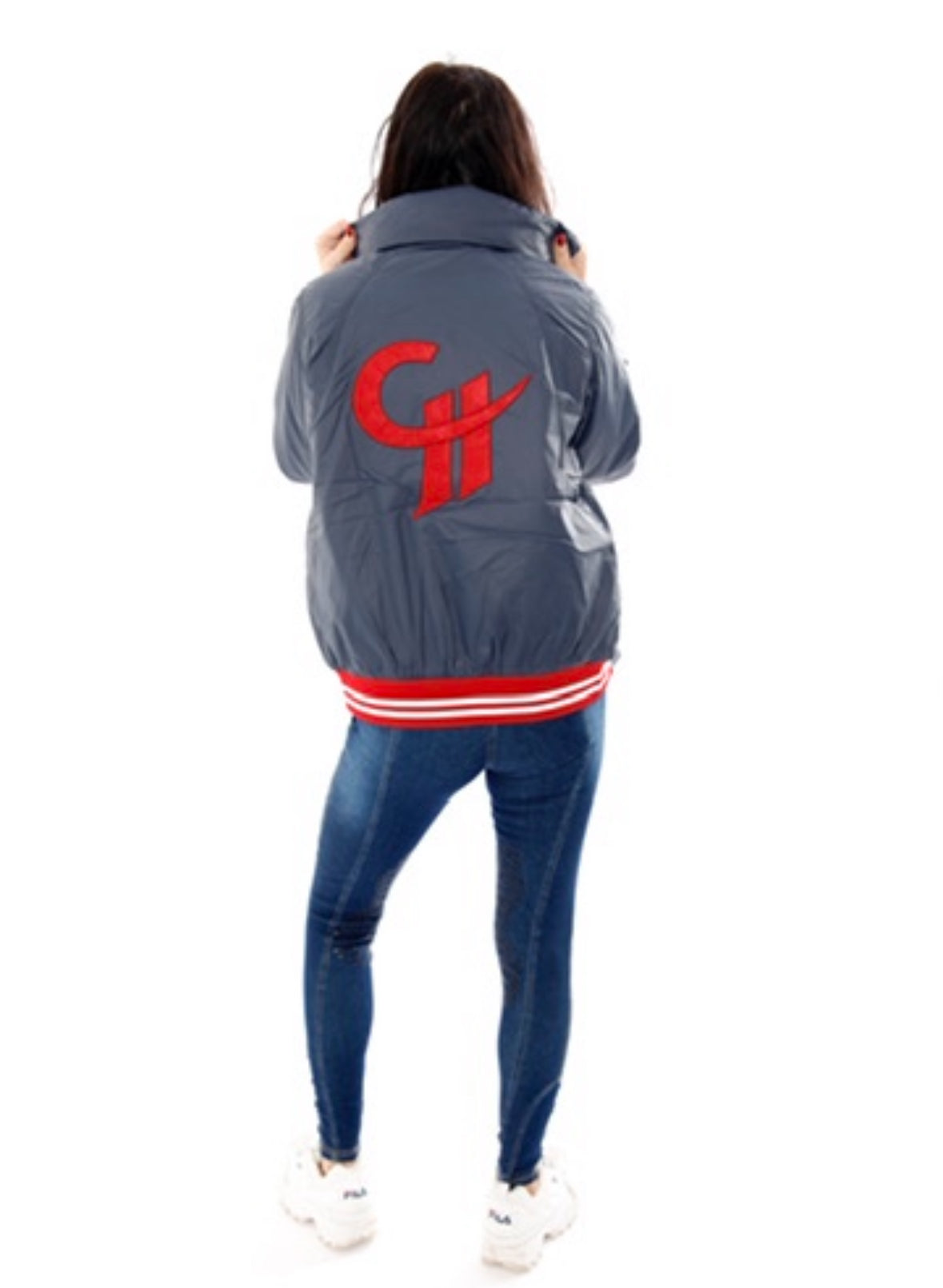 Denim Leggings silicone knee