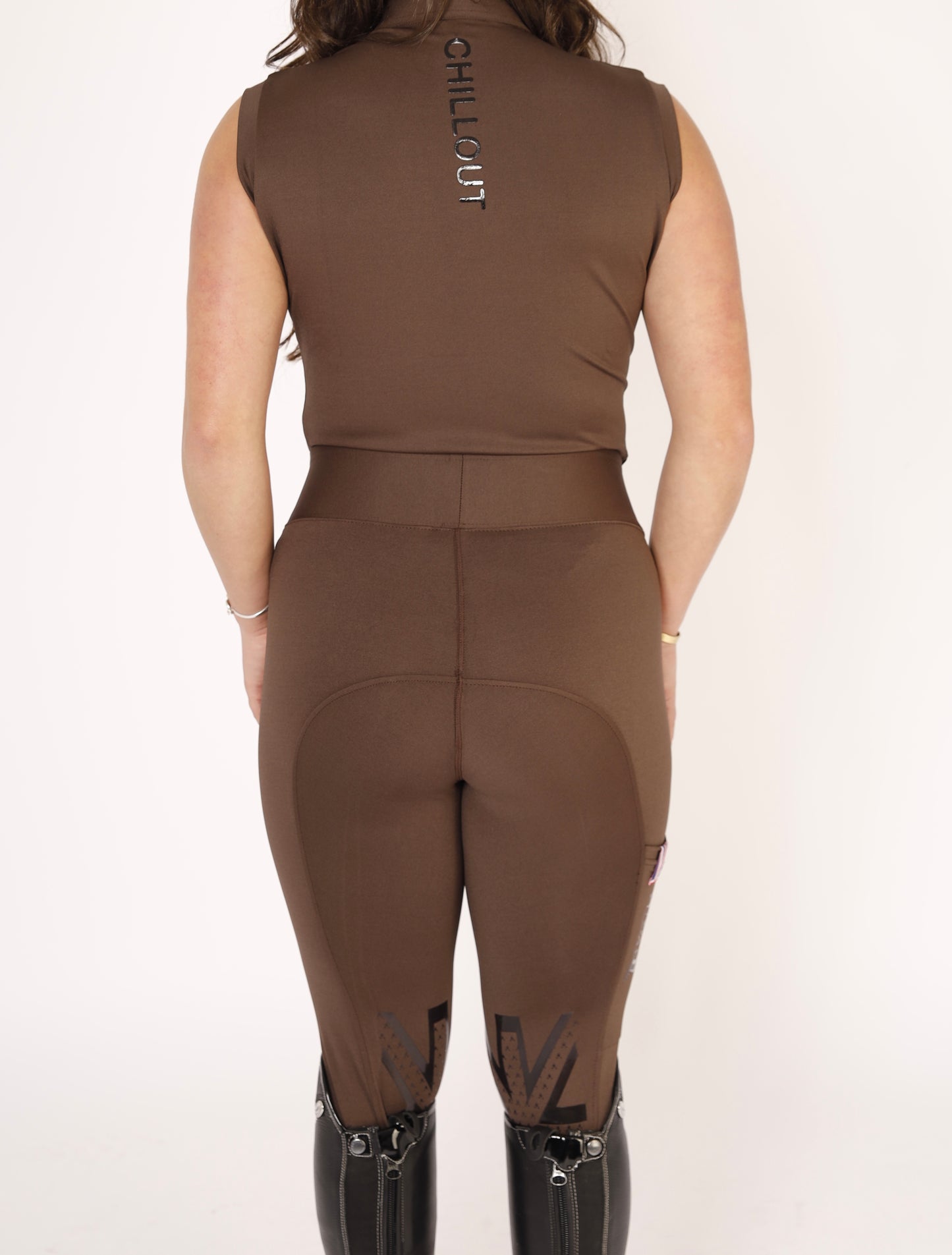 Knee Grip riding leggings Chocolate