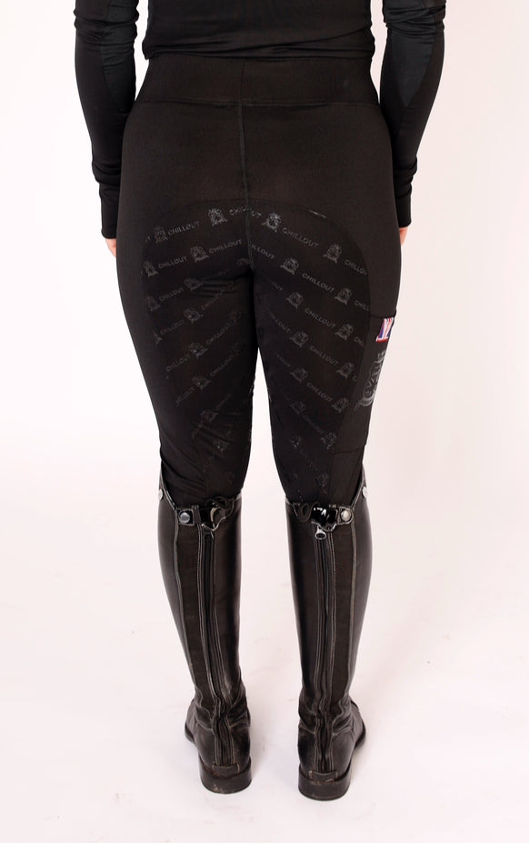 Full seat riding leggings Black