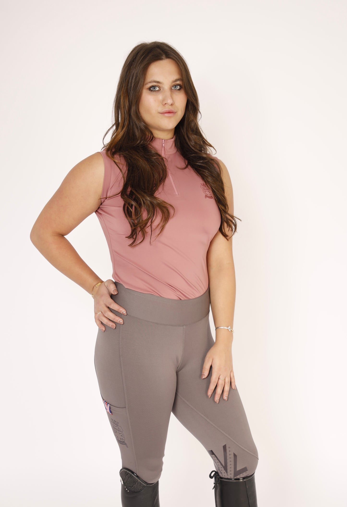 Knee Grip riding leggings Grey